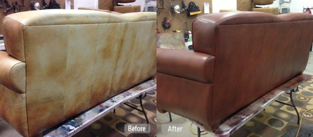 Leather furniture renewal